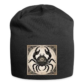 Zodiac Cancer - Jersey-Beanie - Schwarz - Vorne