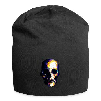 Totenkopf - Jersey-Beanie - Schwarz - Vorne