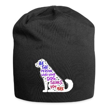 Dog Pets Statement Animal préféré - Bonnet en jersey - noir - Devant