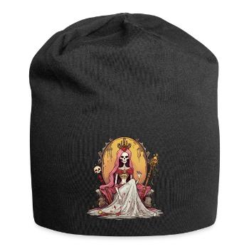 Halloween Skeleton Queen Sweet Sour Disguise - Jersey Beanie - black - Front