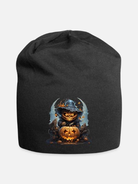 Pumpkin - Jersey-Beanie - Schwarz