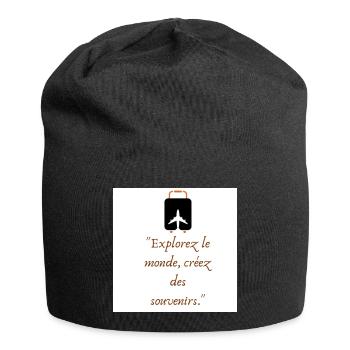 Voyage et Souvenirs - Bonnet en jersey - noir - Devant