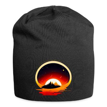 Space View / Mars - Jersey Beanie - black - Front