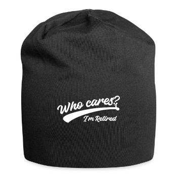 Senior Retirement Statement Leisure Retirement - Jersey Beanie - black - Front