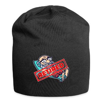 Retraite des aînés Dire retraite - Bonnet en jersey - noir - Devant