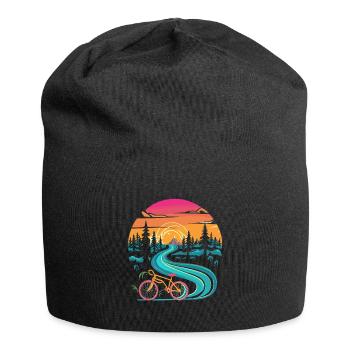 Vélo rétro Sunset - Bonnet en jersey - noir - Devant