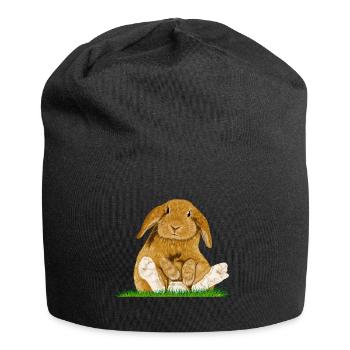 Osterhase - Jersey-Beanie - Schwarz - Vorne