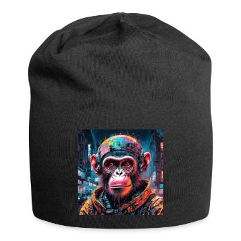 Cyberpunk Monkey - Jersey Beanie - black - Front