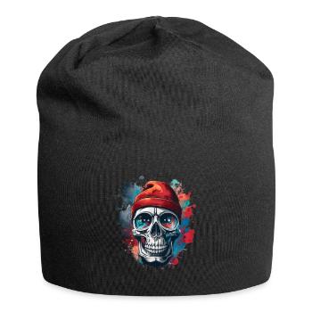 Vector T-Shirt Design Schädel Gothic - Jersey-Beanie - Schwarz - Vorne