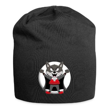 WERWOLF - WOLF - MOND - VAMPIR - HALLOWEEN - Jersey-Beanie - Schwarz - Vorne