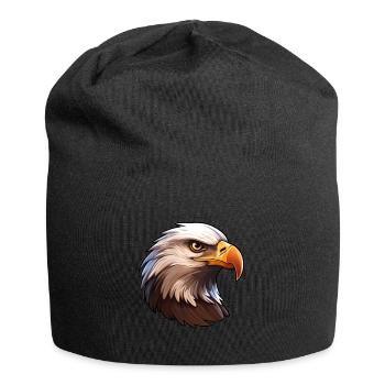 Eagle Eagle's Head - Jersey Beanie - black - Front
