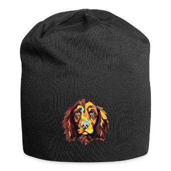 Boykin Spaniel chien race aquarelle Illustration - Bonnet en jersey - noir - Devant