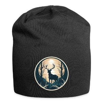 Cerf Nature - Bonnet en jersey - noir - Devant