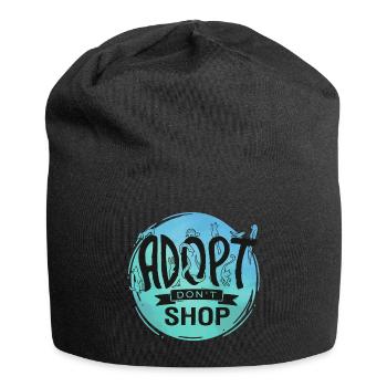 Adopt Don't Shop - Jersey Beanie - black - Front