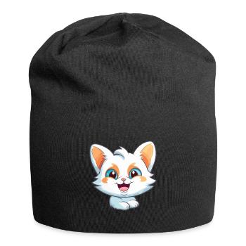 Brume australienne chat dessin animé aquarelle Clipart - Bonnet en jersey - noir - Devant