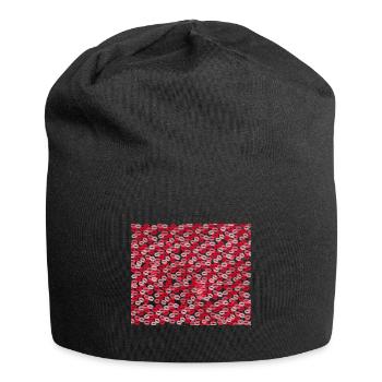 idée cadeau bisous - t-shirt bisous - Bonnet en jersey - noir - Devant