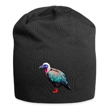 Geier Kopf - Jersey-Beanie - Schwarz - Vorne