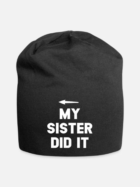 Citation audacieuse de Sister Achievement - Bonnet en jersey - noir