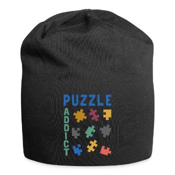 Puzzle addict - Jersey Beanie - black - Front