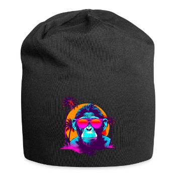 CoolChimpSunglassesRetroSunset - Jersey-Beanie - Schwarz - Vorne