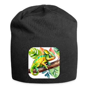 Doux caméléon - Bonnet en jersey - noir - Devant