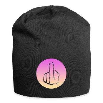 fuck off, fuck you, fucking, fuck - Jersey-Beanie - Schwarz - Vorne