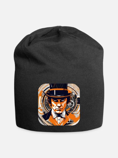Cooles Steampunk Design - Jersey-Beanie - Schwarz