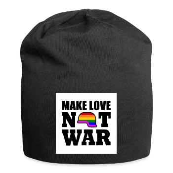 Make love not war - Bonnet en jersey - noir - Devant