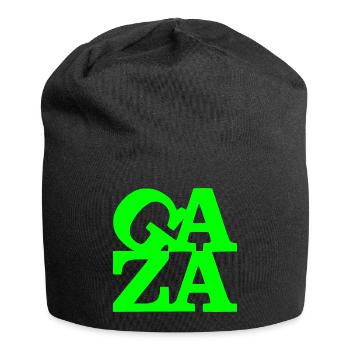Gaza - Jersey-Beanie - Schwarz - Vorne
