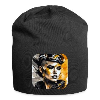 Fille Steampunk Cool - Bonnet en jersey - noir - Devant