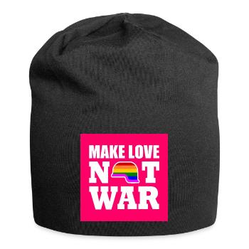 Make love not war - Bonnet en jersey - noir - Devant