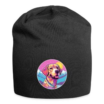 Braque Saint Germain chien race dessin animé kawaii Wate - Bonnet en jersey - noir - Devant