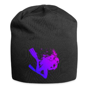 Damen Free Dive Diver Scuba Diver Taucher - Jersey-Beanie - Schwarz - Vorne
