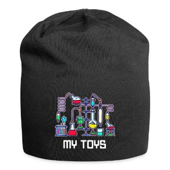 Workaholic Statement Job Scientist Career - Jersey Beanie - black - Front