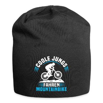 Coole jungs fahren mountainbike kinder jungen - Jersey-Beanie - Schwarz - Vorne