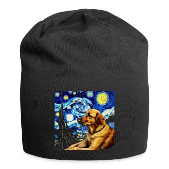 Deutscher Schäferhund Lustiger Hund Beliebtes - Jersey-Beanie - Schwarz - Vorne