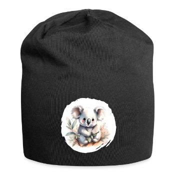 Koala Aquarell - Jersey-Beanie - Schwarz - Vorne