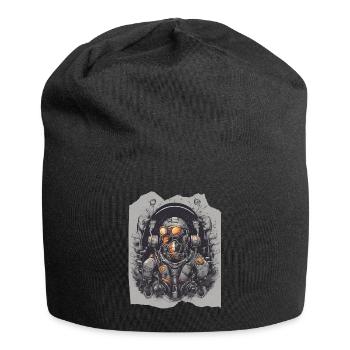 Cosmic Beats Explorer Spaceman Astronaut Orange - Jersey Beanie - black - Front