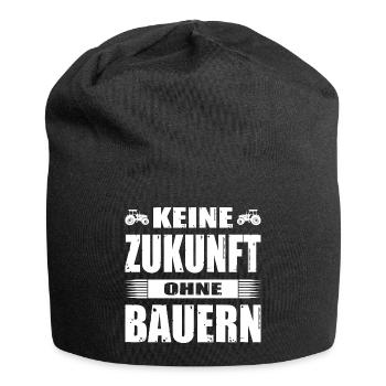 Bauerndemo Bauernprotest Keine Zukunft Ohne Bauern - Jersey-Beanie - Schwarz - Vorne