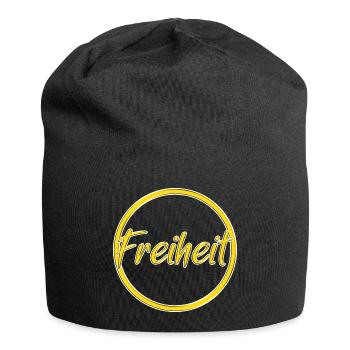 Freiheit - Jersey-Beanie - Schwarz - Vorne