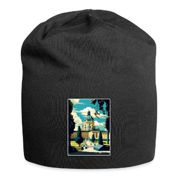 Melk Austria Vintage Reiseposter WPA Souvenir - Jersey-Beanie - Schwarz - Vorne