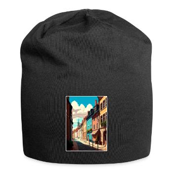 Dijon Frankreich Vintage Reiseposter WPA Souvenir - Jersey-Beanie - Schwarz - Vorne