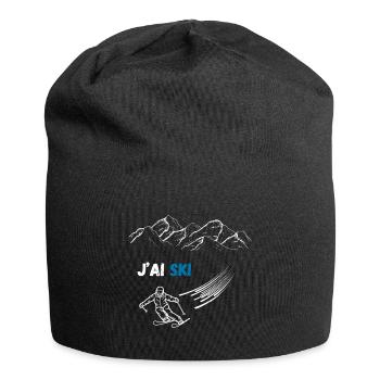 J'ai ski - Bonnet en jersey - noir - Devant