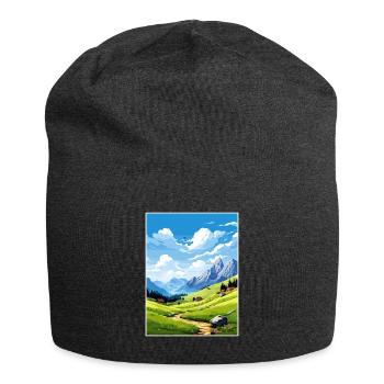 Velika Planina Slovénie Lac de Bled Affiche de voyage - Bonnet en jersey - charbon - Devant