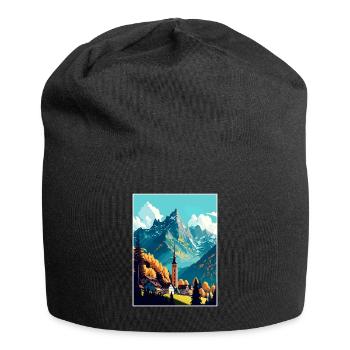 Berchtesgaden Germany Vintage Travel Poster WPA - Jersey Beanie - black - Front