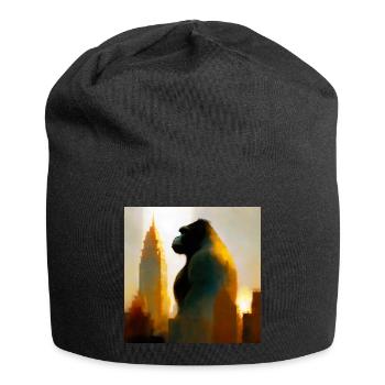 Gorilla 02 - Jersey-Beanie - Schwarz - Vorne