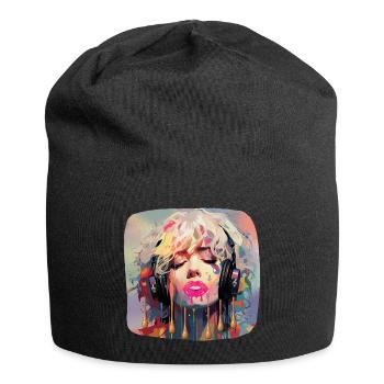Pop Art & Musique - Bonnet en jersey - noir - Devant