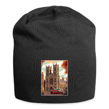 Westminster Abbey London Vintage Reiseposter WPA - Jersey-Beanie - Schwarz - Vorne