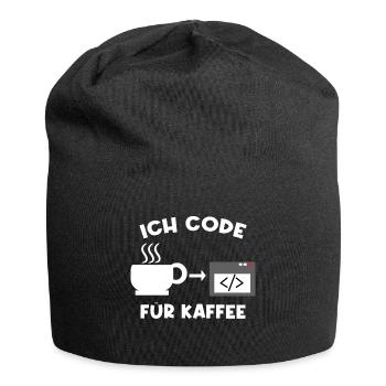 Workaholic Job Coder Karriere Erfolg Statement - Jersey-Beanie - Schwarz - Vorne