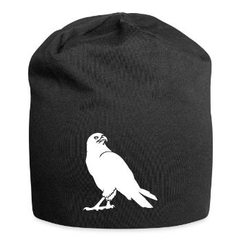 faune, aigle, buse, faune, oiseaux, oiseau, zoo - Bonnet en jersey - noir - Devant